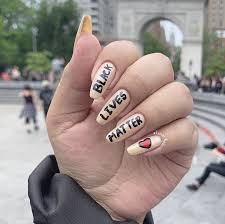 Black flowers nail art design. Black Lives Matter Nail Art Nail Art Best Acrylic Nails Black Lives Matter