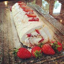 Strawberry Meringue Roulade Recipe Recipe Roulade Recipe Meringue Roulade Roulade