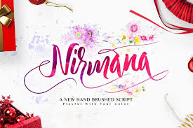 They often look as if they were drawn with according to the designer, the font is an ode to the late 19th century american calligrapher louis. Nirmana Script 496 Script Font Bundles New Fonts Font Bundles Script Fonts
