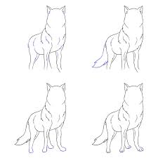 Technique pour dessiner un paysage aux crayons aquarelle | apprendre à dessiner avec dessin création. Apprendre Dessiner Loup