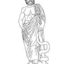Asclepius The Greek God Of Medecine Coloring Page Coloring Page Countries Coloring Pages Greece Coloring Pa Greek Gods Coloring Pages Free Coloring Pages
