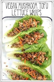 Vegan Mushroom Tofu Lettuce Wraps Recipe In 2020 Tofu Lettuce Wraps Beef Recipes Tofu Recipes Vegan