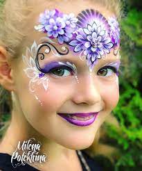 222 Likes 13 Comments Milena Potekhina Faceart Milena Faceartist On Instagram Zaka Princess Face Painting Butterfly Face Paint Face Painting Flowers