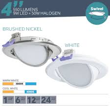 Ultra Slim Recessed Light 4 In Swivel Nadair Recessed Slim Lights