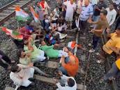 Chhattisgarh Congress Rail Roko Aandolan Update | Bhupesh ...