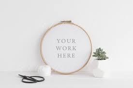 Embroidery Hoop Mock Up Psd Png Embroidery Hoop Mockup Free Psd Psd