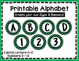 Unlimited download png images without registration. Custom Alphabet Letters For Banners Letter Set Green Chevron By Dh Kids