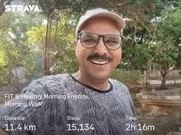 Today I completed 11.48 KM Morning Walking .