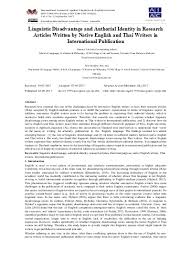 What's the english translation of itu? Expressing An Evaluative Stance In English And Malay Research Article Conclusions International Publications Versus Local Publications