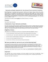 By proceeding, you agree to our privacy policy and terms of use. Demands And Needs Year Abroad Insurance