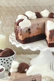 Triple Chocolate Brownie Mousse Cake Recipe Mousse Cake Desserts Chocolate Mousse Cake