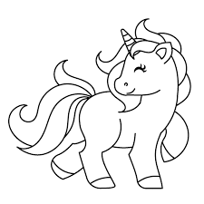 Unicornios Para Colorear Kawaii