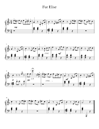 Download and print fur elise free easy piano sheet music. Fur Elise Easy Sheet Music For Piano Solo Musescore Com