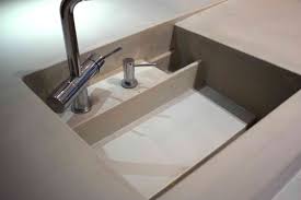 Evier Beton Coule Avec Le Plan Cuisine Beton Electromenager Cuisine Plan De Travail Beton