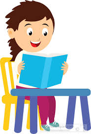 Check spelling or type a new query. School Clipart Girl Student Sitting At Desk Reading Book Clipart Classroom Clipart