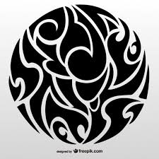 Free Vector Tribal Circle Tattoo Art