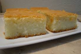 Sweet Rice Flour Mochi And Coconut Cake Coconut Baking Mochi Cake Snack Recipes