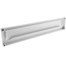 Scopri ricette, idee per la casa, consigli di stile e altre idee da provare. Door Mail Letter Box Cover For Doors And Fences In White Steel 364 X 71 Mm Cablematic