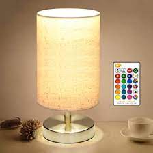 Bedside table lamp amazon uk. Coolwest Bedside Table Lamp Led Modern Nightstand Desk Lamp Remote Dimmable Rgb Color Changing Modes For Bedroom Living Room Childrens Room Office E27 Rgb Bulb Included Amazon Co Uk Lighting