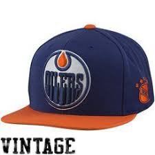 Mitchell Ness Edmonton Oilers Vintage Xl Logo 2t Snapback Hat Royal Blue Orange Snapback Hats Baseball Caps Fashion Adjustable Hat