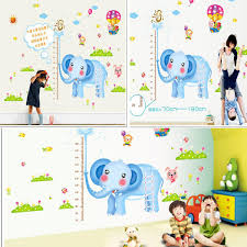 children removable sticker chart decoration wall home animal