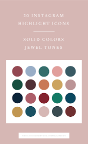 20 Instagram Story Highlight Icon Covers Jewel Tone Icons Etsy Jewel Tone Color Palette Jewel Tones Palette Christmas Color Palette