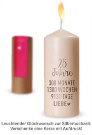 See more of die geilsten whats app bilder on facebook. Kerze Silberhochzeit 25 Jahre Liebe Silberhochzeit Deko
