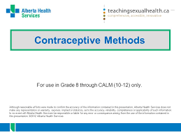 contraceptive methods ppt download