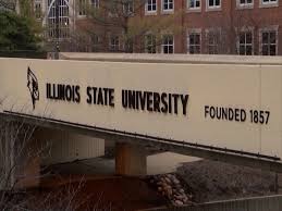 The iconic orange block letter i with the word illinois written next to it. Illinois State University Begins Search Process For 20th President Ciproud Com