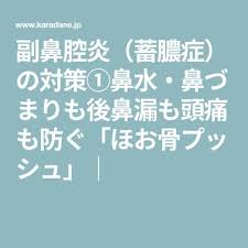 副鼻腔炎 蓄膿症 の対策 鼻水 鼻づまりも後鼻漏も頭痛も防ぐ ほお骨プッシュ カラダネ 副鼻腔炎 副鼻腔 鼻づまり