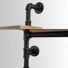 Build shelving to hide the pipes depending on where these pipes are running, like vertically down a small nook, you can purchase or build a book shelf to hide them. Artiss Display Shelves Rustic Bookshelf Industrial Diy Pipe Shelf Wall Brackets Buy Wall Shelves Hooks 9350062061909