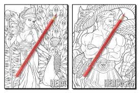 Greek mythology coloring book for adults: Greek Mythology An Adult Coloring Book With Powerful Greek Gods Beautiful Greek Goddesses Mythological Creatures And The Legendary Heroes Of Ancient Greece Fantasy Coloring Books For Adults Summer Jade 9781719316972 Amazon Com Books