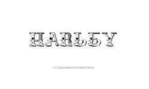 You may even call them partners in crime. Harley Name Tattoo Designs