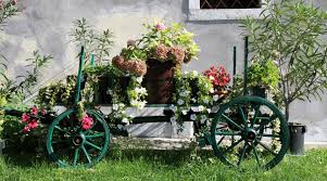 They can be treated with wooden wheels or industrial steel or iron wheels for the complete look. 34 Best Wheelbarrow Planter Ideas