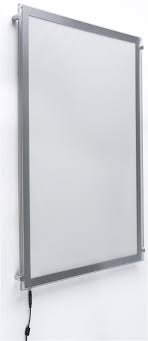 Lightweight Light Box Display Acrylic Panel With Silver Frame