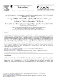 Aerotech training centre is able to provide a diploma kemahiran malaysia that been given by department of skills development(jpk) under ministry of human resources, emphasizes on the standard practice of maintenance on aircraft frameworks, avionics and. Pdf Skilling For Job A Grounded Theory Of Vocational Training At Industrial Training Institutes Of Malaysia