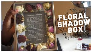 Diy dried flower shadow box + the best gift. Diy Floral Shadow Box Dried Roses Youtube
