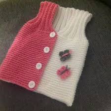 Basit Bebek Yelegi Baby Knitting Patterns Orgu Modelleri Bebek Yelek