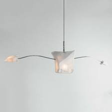 Flood Series Chandelier Stainless Steel Lighting Historical Sculptures Statuario Marble