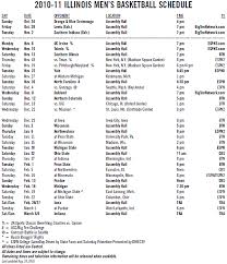 2019 college basketball gonzaga bulldogs clubhouse: 2010 11 Illinois Basketball Schedule Released