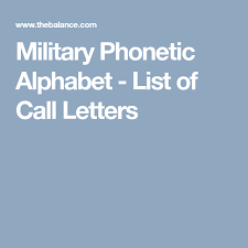 Write the pronunciation of the underlined words. Here Are The Military Call Letters Phonetic Alphabet For Messages Phonetic Alphabet Military Call Letters Military Letters
