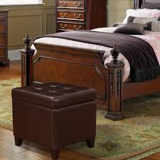 Our brown leather tufted ottoman offers the perfect finishing touch for your sitting area. Adeco Brown Bonded Leather Square Tufted Storage Ottoman Footstool 18 Walmart Com Walmart Com