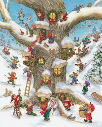 Kirjoita Kuvasta Tonttujen Touhuja Vermont Christmas Company Chocolate Advent Calendar Christmas Art