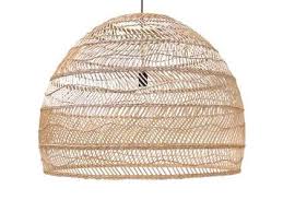 hkliving wicker rieten hanglamp l