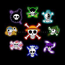 Straw Hat Crew Mugiwara Pirate Symbols Skulls Cool Zoro Franky Usopp Robin Sanji Nami Chopper Br Ace One Piece One Piece Anime Personagens De Anime