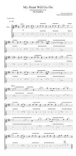 My Heart Will Go On Guitar Tabs Instrumental Guitar Tab Easy Pdf Guitar Sheet Music Guitar Pro Tab Download Guitar Tabs Songs Easy Guitar Guitar