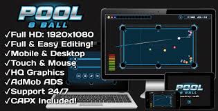 Play the hit miniclip 8 ball pool game on your mobile and become the best! Pool 8 Ball Html5 Game Mobile Version Construct 3 Construct 2 Capx By Muscle Ss