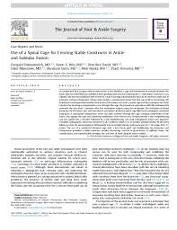 The sofa score was designed as a research tool so that groups of patients (e.g., those with sepsis, and infection sofa creates a standardized, numeric score that is familiar to critical care physicians. Pdf Use Of A Spinal Cage For Creating Stable Constructs In Ankle And Subtalar Fusion Iftach Hetsroni And Ezequiel Palmanovich Academia Edu