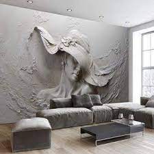 3d Modern Abstract Art Wall Mural Wallpaper Plaster Wall Art Plaster Art Mural Wallpaper