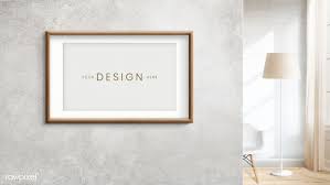 Wooden Frame Mockup On A Gray Wall Premium Image By Rawpixel Com Tong Frame Mockups Frame Grey Walls